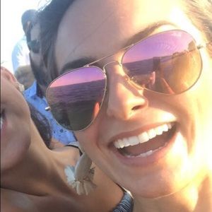 RayBand Aviators- Pink/Gold Mirror Limited Edition